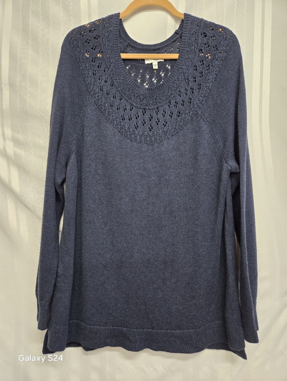 SOMONA BLUE PLUS SIZE LONGSLEEVE SWEATER SIZE XXL